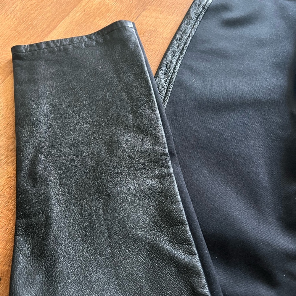 Harley-Davidson Black Leather-Like Pants